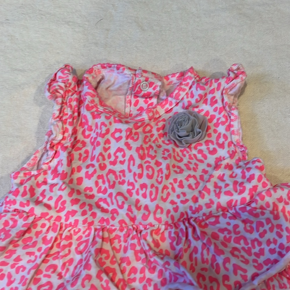 Carter's Pink Leopard Ruffle Dress - Picture 2 of 9